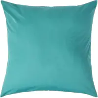 Homescapes Kussensloop 50x75 cm met Rand (Oxford) – Petrol – 100% Egyptisch Perkal Katoen – 200 TC