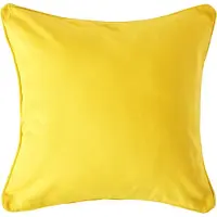 Homescapes Gele katoenen kussenhoes 60 x 60 cm