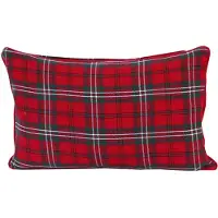 Homescapes Edward Rode Tartan Kussenhoes 30x50cm