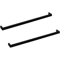 Sotech 2s Handdoekhouder ATLANTA Lengte 413 mm Boorgatafstand 400 mm zwart mat gebruineerd voor wand- / kastmontage handdoekhouder van