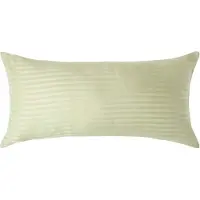 Homescapes Satijn Streep Katoen Kussensloop 40x80 cm – Saliegroen – 100% Egyptisch Katoen – Draaddichtheid 330
