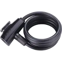 Bbb Cycling QuickSafe Coil Cable Fietsslot - Kabelslot Fiets - Sleutelslot - Zwart - 150 x 0,8 cm - BBL-61