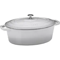 kela Braadpan Calido met Deksel Ovaal Grijs 6L