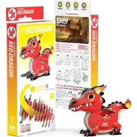 Eugy 3D Puzzel - Draak - Fantasiefiguren - Duurzaam - Verzamel Ze Allemaal - 6 Jaar