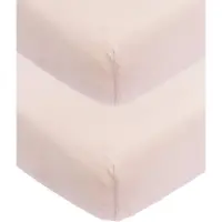 Meyco Hoeslaken Babybedje Soft Pink 2-pack 60x120
