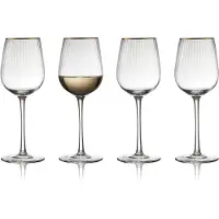 Lyngby Glas Witte Wijnglas Palermo Clear 300 ml (Set van 4)