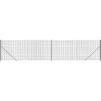 vidaXL Gaashek met grondplaat, antraciet, 2x10 meter