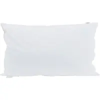 vidaXL Hoofdkussen met kussen Wit 40 x 80 cm Veer