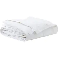vidaXL Dekbed Wit 240 x 220 cm Veer