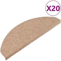 vidaXL Trapmatten zelfklevend 20 st 65x22,5x3,5 cm beige
