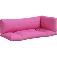 vidaXL Palletkussens 3 st oxford stof roze