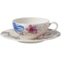 Villeroy & Boch - Mariefleur Gris - Theekop met Schotel 2-dlg