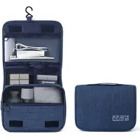INF Toilettas met ophanghaak en vak Zwart Blue