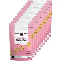Kookie Cat | Vanilla & Choc Chip Mini Cookies | 10 stuks | 10 x 100 gram
