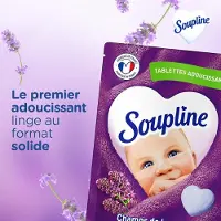 Soupline Heart Lavender Fields Wasverzachtertabletten, Geur Huislinnen, Onweerstaanbare zachtheid en geur, Wasverzachter, Hartverzachter 28 tabletten = 28 wasbeurten