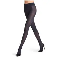 Falke Dovetail eenkleurig materiaal half ondoorzichtig 50 DEN panty dames blauw - maat M