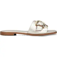 Stefano lauran Dames Slippers 23100 - Goud - Maat 43