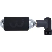 BBB Cycling Co2 Pomp - AirPush - Fietspomp Racefiets - Co2 Adapter Inclusief Co2 Patroon en Beschermhoes - Mini Pomp - BMP-111
