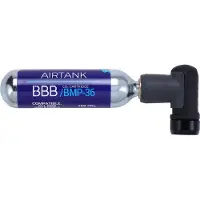 Bbb Cycling Co2 Pomp - AirPush - Fietspomp Racefiets - Co2 Adapter Inclusief Co2 Patroon en Beschermhoes - Mini Pomp - BMP-111