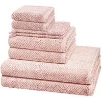 Cawö Sonstiges 2 X washandjes 2 X gasten- 2 X douche- 2 X handdoek - in set 8 pack Pure