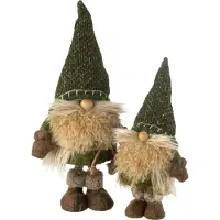 J-Line figuur Kabouter gebreid - textiel - groen - large