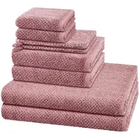 Cawö Sonstiges 2 X washandjes 2 X gasten- 2 X douche- 2 X handdoek - in set 8 pack Pure