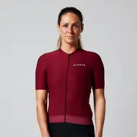 Acelera Essential Wielershirt | Fietsshirt Dames Korte Mouw | Wielrenshirt | Fietskleding | Rood | Maat S