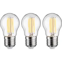 Paulmann 29215 LED-lamp Energielabel A (A - G) E27 Kogel 2.5 W Warmwit (Ø x h) 45 mm x 80 mm 3 stuk(s)