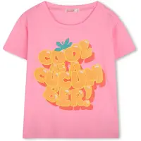 Billieblush T-shirt roze Meisjes Polyester Ronde hals Printopdruk - maat 104