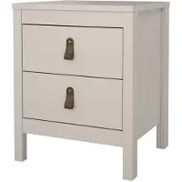 Ebuy24 Madrid nachtkastje 2 lades cashmere.
