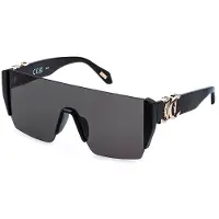 Just cavalli Zonnebril SJC112 99/0/140 Glanzend Zwart Acetaat UNISEX SJC112