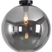 Artdelight Plafondlamp Marino-40 met Ø 40cm rookglas