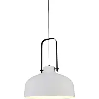 Artdelight Witte hanglamp Mendoza Ø 37,5cm