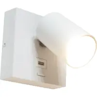 Artdelight Wandlamp Master USB wit