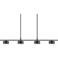 Nordlux 4-lichts hanglamp Clyde zwart design