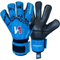 Onekeeper Vector Evolution Keepershandschoenen Kids Blauw Zwart Wit