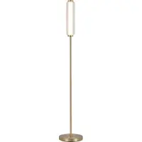 Searchlight Moderne vloerlamp Mod messing