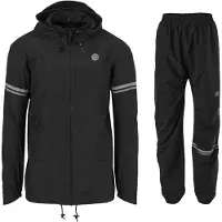 Agu Original Essential Regenpak – 100% Waterdicht & Winddicht – Dames & Heren - Poray 5.000 – Gerecycled Materiaal – Zwart - Maat XXXL