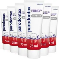 Parodontax 6x Tandpasta Strenghten & Protect Whitening 75 Ml