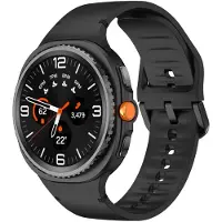 Strap-it Siliconen bandje met gespsluiting geschikt voor Samsung Galaxy Watch 9 (40/44mm) / Watch 8 (40/44mm) / 8 Classic (46mm) - zwart
