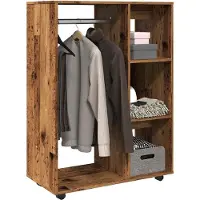 vidaXL Kledingrek, vintage look, 80x40x110 cm, houtvezel