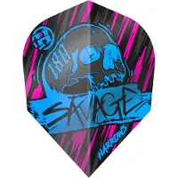 Harrows Savage Aqua Pink NO6 - Dart Flights