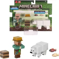 Mattel Fisherman and Polar Bear Figures