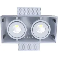 Artdelight Trimless inbouwspot Trofa dubbel