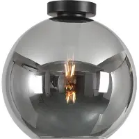 Artdelight Ø 30cm plafondlamp Marino-30 met smoke glas