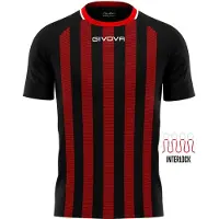 Givova Sportshirt Rugby Blauw-rood Rood - L