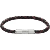 Fossil Armband 'KNOX' zwart / zilver