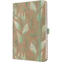 Sigel weekagenda Pure 2026 - formaat A5 - Sparkle Leaves - hardcover - SI-J6803