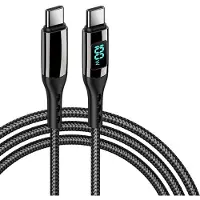 INF USB-C PD Snellaadkabel 100 W zwart 3 m