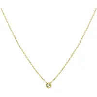 Trendjuwelier huiscollectie 4019179 Collier Geelgoud Diamant 0.03ct H SI 1,0 mm 41 - 43 - 45 cm
